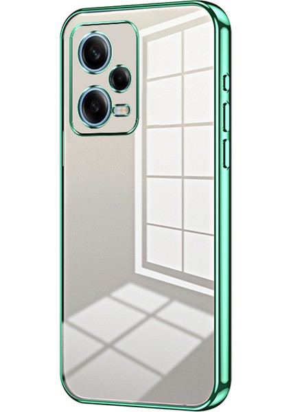 Xiaomi Redmi Için Note 12 Pro 5g Case Anti-Fall Yumuşak Tpu Cep Telefonu Kapağı Hassas Lens Kesim Yeşili (Yurt Dışından)
