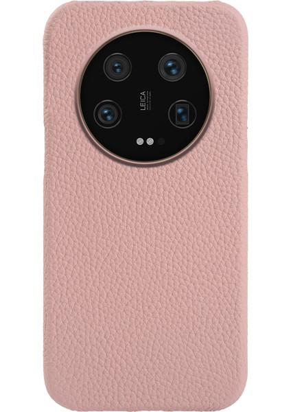 Xiaomi Için Manyetik Kapak 13 Ultra Orijinal Inek Deri+Pc Telefon Kılıfı Magsafe-Pink ile Uyumlu (Yurt Dışından)
