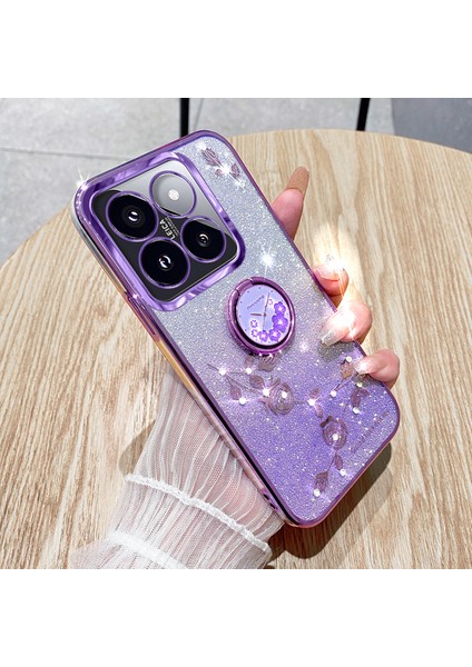 Xiaomi 14 Pro Cover ile Ring Kickstand Glitter Tpu Telefon Kabuk-Doğru (Yurt Dışından) fiyatları