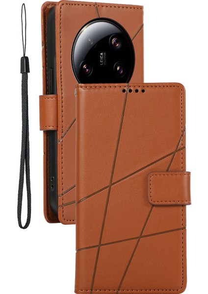Xiaomi 13 Ultra Kılıf Için Baskılı Cep Telefonu Deri Tam Koruma Kapak-Kafa (Yurt Dışından)
