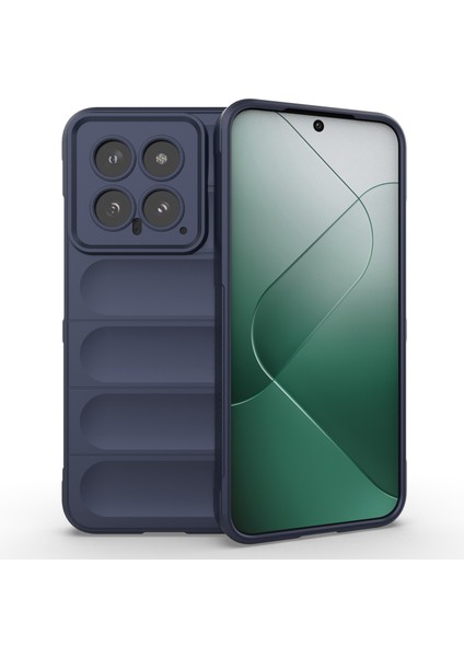 Xiaomi Için 14 Case Yumuşak Tpu Geri Kabuk Sağlam Telefon Koruyucusu Kapak-Dark Mavi (Yurt Dışından)