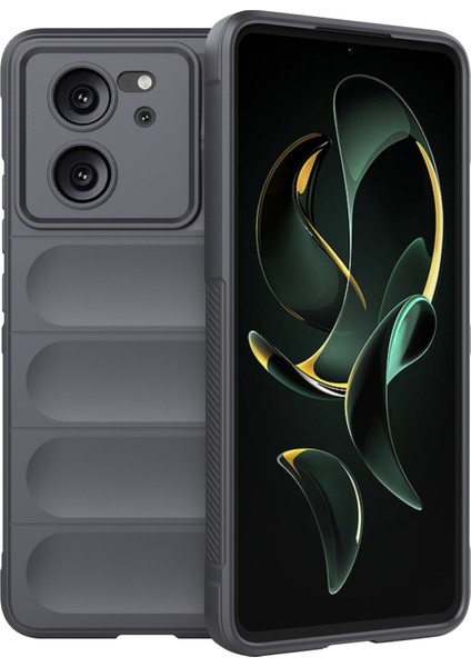 Xiaomi Redmi K60 ULTRA/13T/13T Pro Slim-Fit Tpu Telefon Kılıfı Şok Geçirmez Cep Telefonu Kapak-Dark Gri (Yurt Dışından)