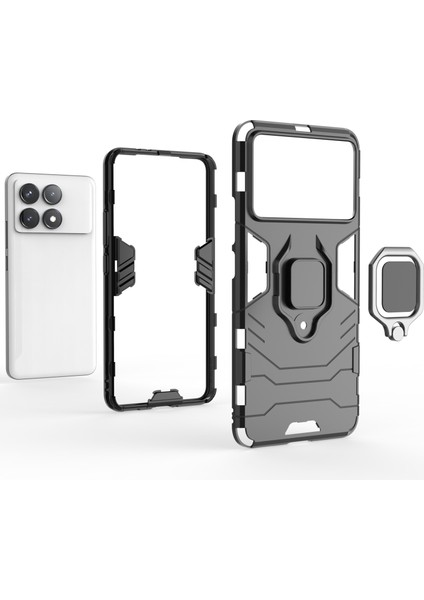 Xiaomi Redmi K70 5G/K70 Pro 5g Kılıfı, Ring Tutucu ile Şok Geçirmez Telefon Kapak-Blue (Yurt Dışından) fiyatları