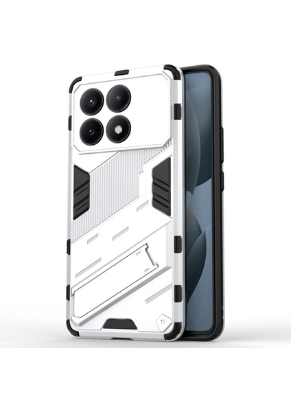 Xiaomi Redmi K70E 5g Case Kickstand Anti-Fall Telefon Kapak-Beyaz (Yurt Dışından)