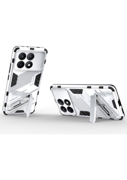 Xiaomi Redmi K70E 5g Case Kickstand Anti-Fall Telefon Kapak-Beyaz (Yurt Dışından)