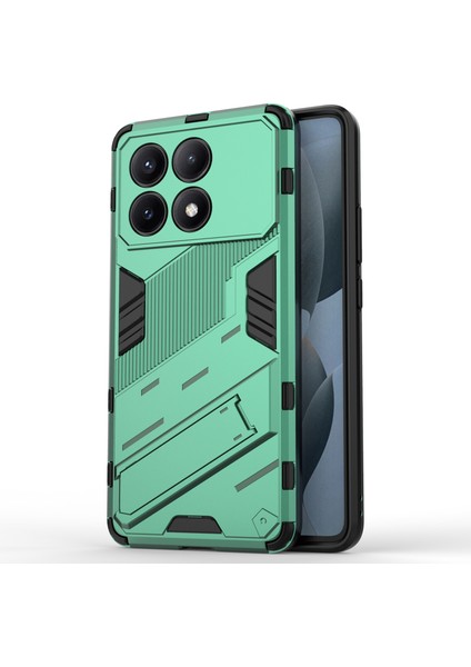 Xiaomi Redmi K70E 5g Case Kickstand Anti-Fall Telefon Kapak Yeşilleri (Yurt Dışından)