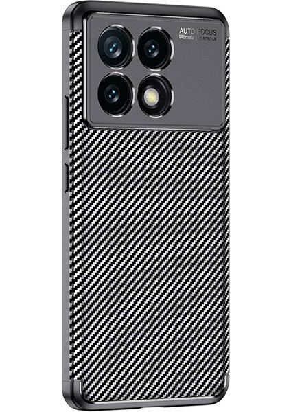 Xiaomi Redmi Için K70E 5g Tpu Telefon Kılıfı Karbon Fiber Doku Parmak Izi Önleme Kapağı (Yurt Dışından)