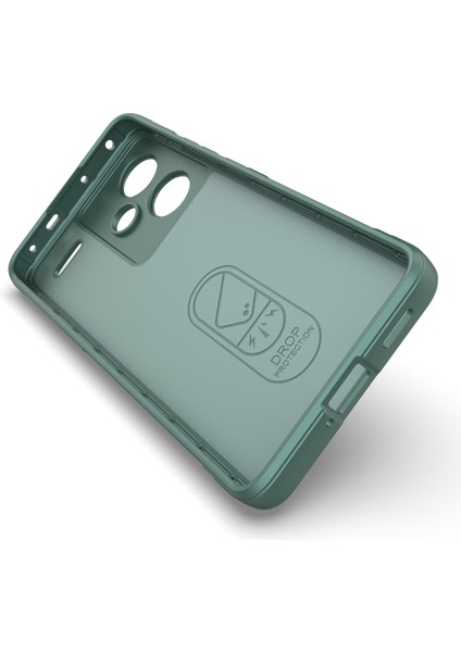 Xiaomi Redmi Için Note 13 Pro+ 5g Case Anti-Çizgi Tpu Sağlam Telefon Kapak Yeşil (Yurt Dışından)
