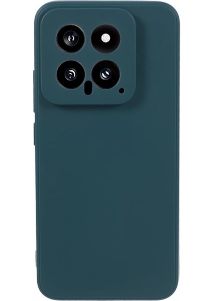 Xiaomi 14 Tpu Case Anti-Cratch Düz Kenar Telefon Kapak Army Green Için (Yurt Dışından)