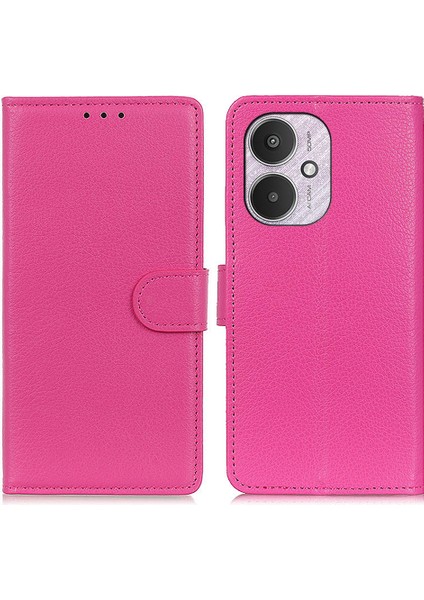 Xiaomi Redmi 13C 4g/poco C65 4g Kasa Damla Geçirmez Deri Telefon Cüzdanı Kapak-Gül (Yurt Dışından)