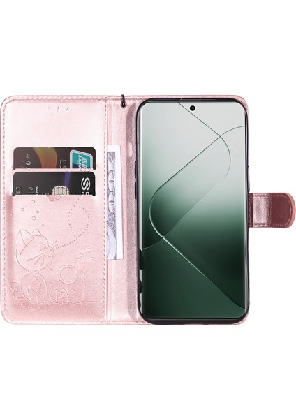 Xiaomi 14 Pro Case Pu Deri+Tpu Manyetik Toka Telefon Kapak Golü Altın (Yurt Dışından) fiyatları