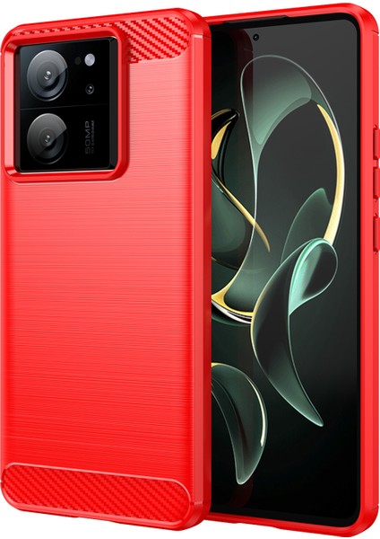 Xiaomi Için Redmi K60 ULTRA/13T/13T Pro Karbon Fiber Doku Kapağı Fırçalanmış Tpu Anti-Drop Telefon Kasası (Yurt Dışından)