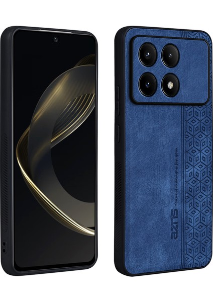Xiaomi Redmi Için K70E 5g Telefon Kılıfı Şık Basılı Doku Kapak Mavisi (Yurt Dışından)