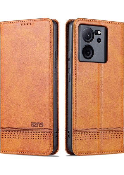 Xiaomi 13T/13T Pro/redmi K60 Ultra Kılıf Cüzdan Cep Telefonu Kapak-Kahverengi (Yurt Dışından)
