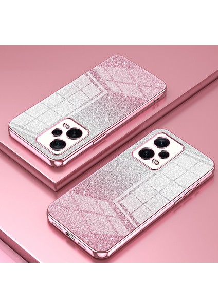 Xiaomi Redmi Için Arka Kabuk Not 12 Pro+ 5g Hassas Kesme Gradyan Glitter Tpu Cep Telefonu Kılıf Pembe (Yurt Dışından) fiyatları
