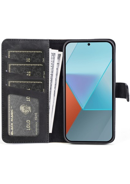 Xiaomi Redmi Için Note 13 Pro 5g Kasa Tamamen Sarılmış Pu Deri Cüzdan Telefon Kapak Black (Yurt Dışından) fiyatları