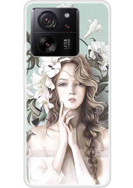 Xiaomi Için Redmi K60 ULTRA/13T/13T Pro Vaka Desen Baskı Yumuşak Tpu Telefon Koruyucu Kapak Girl (Yurt Dışından)