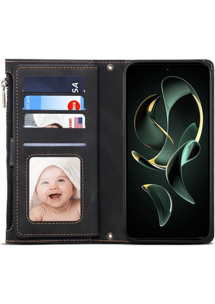 Xiaomi Redmi K60 ULTRA/13T/13T Pro Case Deri Telefon Kapağı Cüzdan Black (Yurt Dışından) fiyatları