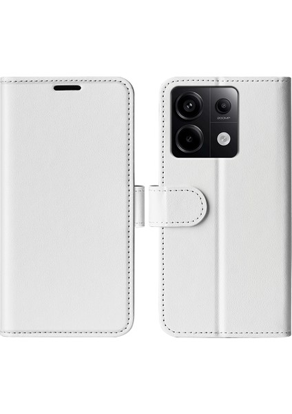 Xiaomi Redmi Için Note 13 Pro 5g Kasa Bump Dövüşü Pu Deri Telefon Kapak-Beyaz (Yurt Dışından)