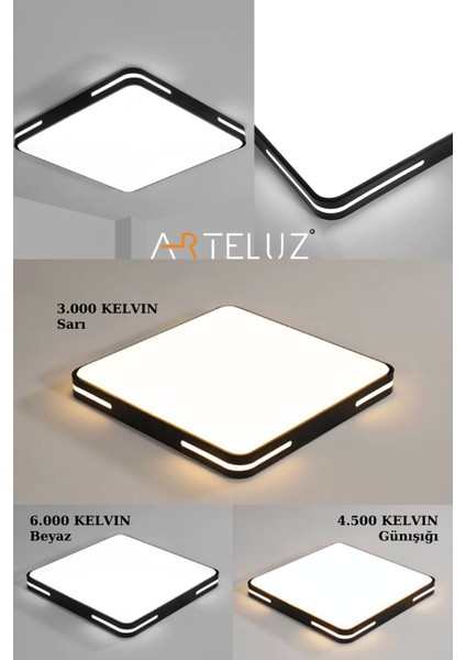 Kare Model Modern Plafonyer Avize indirimleri