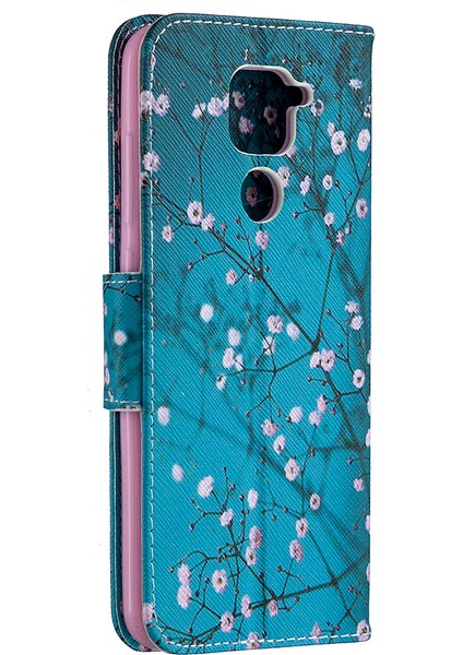 Xiaomi Redmi Için Stand Cüzdanı Deri Deri Kılıfı Not 9/redmi 10X 4g Tree Çiçekler (Yurt Dışından) modelleri