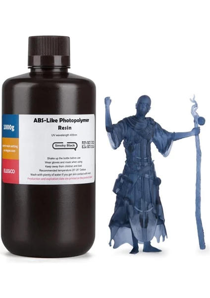 Abs Like Fotopolimer Reçine Smoky Black - 0.5 kg