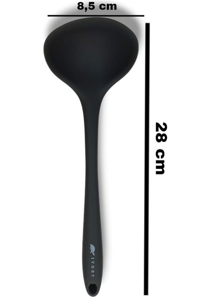 Cep Home 3'lü Silikon Set 1 Kepçe 1 Kaşık (27.5cm) 1 Kaşık (20 Cm)