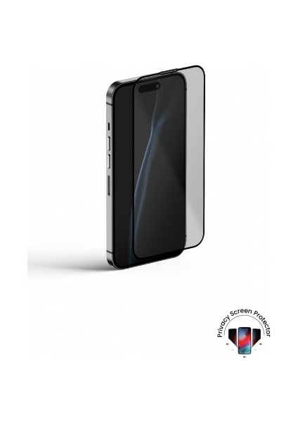 Wrp Cornıng Glass Black Prıvacy For IP15 Pro Max