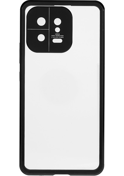 Xiaomi 13 5g Manyetik Telefon Kılıfı Metal Çerçeve+Çift Side Temsil Edilmiş Cam Açık Kapak Güvenlik Tokalı-Siyah (Yurt Dışından) fiyatları