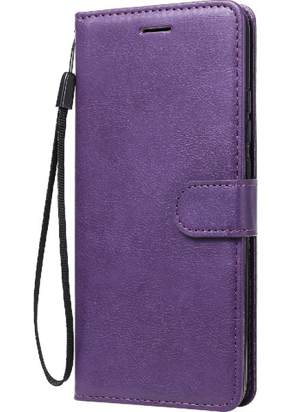 Pu Deri Derisi Düz Renkli Telefon Kılıfı Cüzdan Stand Kapağı, Xiaomi Redmi 9A-DOĞRU Için Kayış (Yurt Dışından) fiyatları