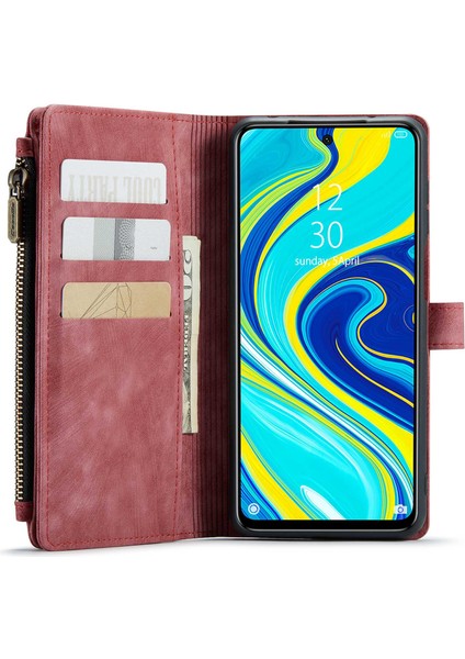 Xiaomi Için Redmi Note 9 Pro/not 9 Pro Max/note 9s Fermuar Cüzdan Kılıfı (Yurt Dışından)