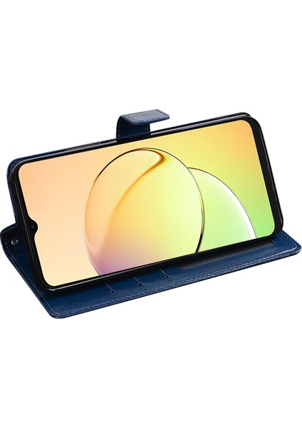 Xiaomi Redmi Için Note 12 Pro 4g/note 11 Pro 4g (Mediatek)/5g (Qualcomm) Pu Deri Stand Telefon Kılıfı Çılgın At Doku Cüzdan Kapak Blue (Yurt Dışından)