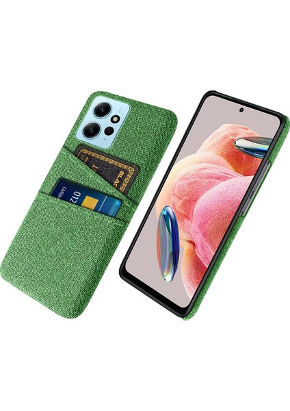 Xiaomi Için Redmi Note 12 4g Telefon Kılıfı 2 Kart Yuvaları Sert Pc+Kumaş Koruyucu Kapak Yahudi (Yurt Dışından)