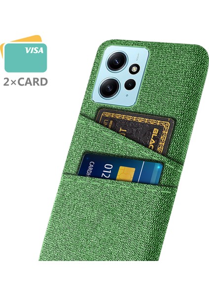 Xiaomi Için Redmi Note 12 4g Telefon Kılıfı 2 Kart Yuvaları Sert Pc+Kumaş Koruyucu Kapak Yahudi (Yurt Dışından)