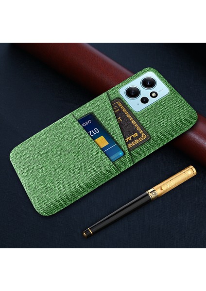 Xiaomi Için Redmi Note 12 4g Telefon Kılıfı 2 Kart Yuvaları Sert Pc+Kumaş Koruyucu Kapak Yahudi (Yurt Dışından)