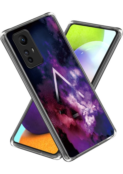 Xiaomi Redmi Için Not 12S 4g Desen Baskı Tpu Kılıf Ince Telefon Kapak Üçgen ve Sis (Yurt Dışından)