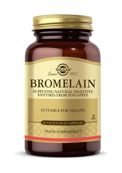 Bromelain Takviye Edici Gıda 150 mg 60 Kapsül