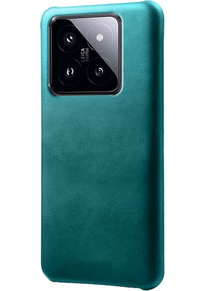 Xiaomi 14 Pro Slim Fit Pu Deri + Pc Buzağı Doku Kılıfı Koruyucu Telefon Kapak Yeşil (Yurt Dışından) fiyatları