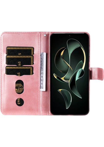 Xiaomi Için Redmi K60 ULTRA/13T/13T Pro Vaka Şok Geçirmez Kabuk Fermuarı Cep Cüzdan Stand Telefon Kapak Pembe (Yurt Dışından) fiyatları