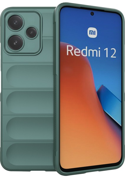 Xiaomi Redmi 12 5g (Global)/poco M6 Pro 5g Sağlam Tpu Kapak Damla Koruma Telefon Vaka Yeşil (Yurt Dışından)