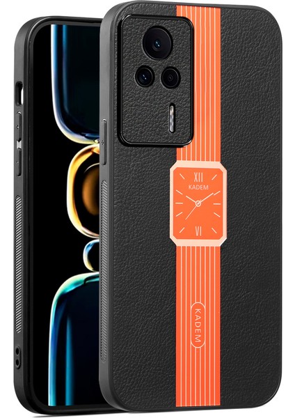 Xiaomi Redmi Için K60E 5g Case Anti-Fall Elektrokürü Koruyucu Telefon Kapak-Orange (Yurt Dışından)