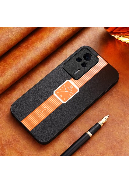 Xiaomi Redmi Için K60E 5g Case Anti-Fall Elektrokürü Koruyucu Telefon Kapak-Orange (Yurt Dışından)