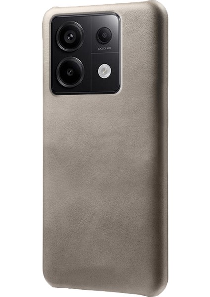 Xiaomi Redmi Için Note 13 Pro 5g Case Balf Dokusu Önleme Önleyici Pu+Pc Telefon Shell-Grey (Yurt Dışından)
