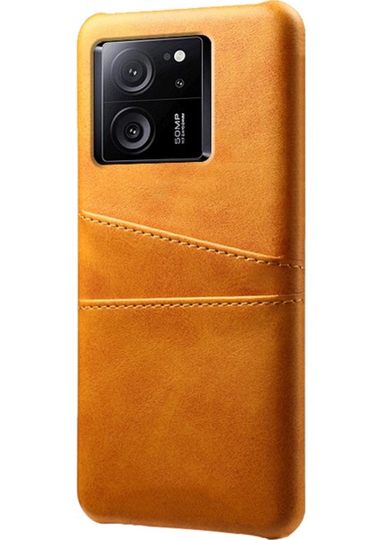 Xiaomi Redmi K60 ULTRA/13T/13T Pro Smartphone Cover Çift Kart Yuvaları Pu Deri Kaplamalı Pc Koruyucu Vaka-Yay (Yurt Dışından)