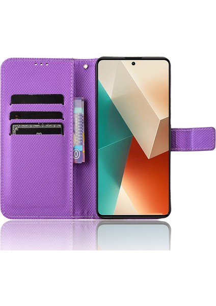 Xiaomi Için Redmi Note 13 5g Kasa Manyetik Toka Deri Cüzdan Kapak-Morası (Yurt Dışından) fiyatları