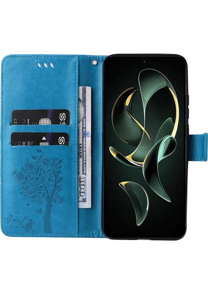 Xiaomi Için Redmi K60 ULTRA/13T/13T Pro Telefon Kabuğu Stand Pu Deri Cüzdan Kılıf Mavisi (Yurt Dışından) fiyatları