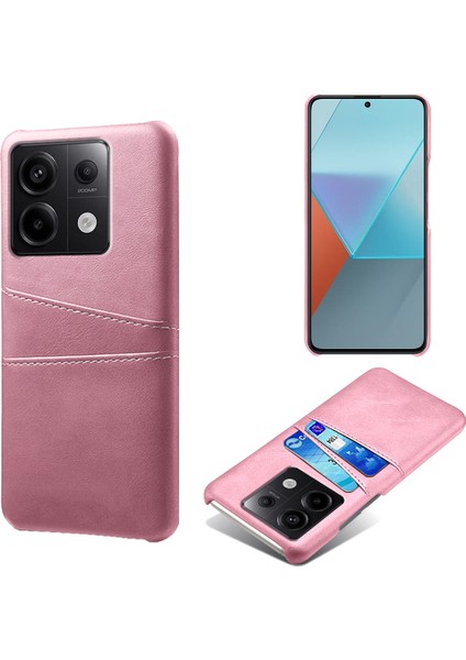 Xiaomi Redmi Için Note 13 Pro 5g Ince Kılıf Şok Geçirmez Pu+Pc Çift Kart Yuvası ile Telefon Kapağı Altın (Yurt Dışından)