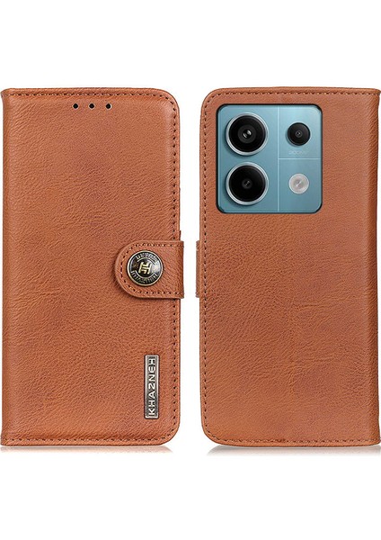 Xiaomi Redmi Için Note 13 Pro 5g Cep Telefon Kılıfları Cowhide Doku Cüzdan Kapak Kılıfı (Yurt Dışından)