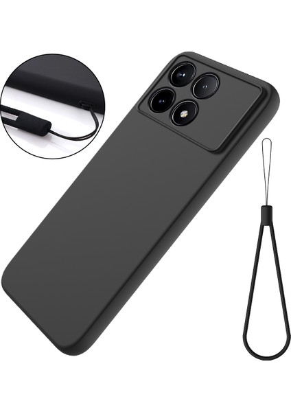 Xiaomi Için Redmi K70 5G/K70 Pro 5g Sıvı Sıvı Silikon Telefon Kılıfı Fiber Astar Yastık Doku Kapak Black (Yurt Dışından) fiyatları