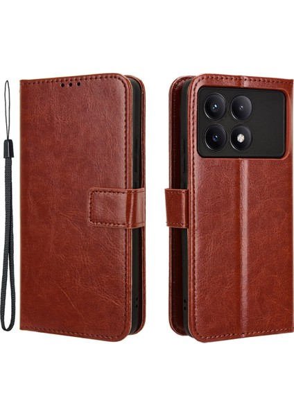 Xiaomi Için Redmi K70E 5g/poco X6 Pro 5g Cüzdan Kılıfı 3 Kart Yuvaları Tpu Iç Koruyucu Kapak Kılıfı (Yurt Dışından)